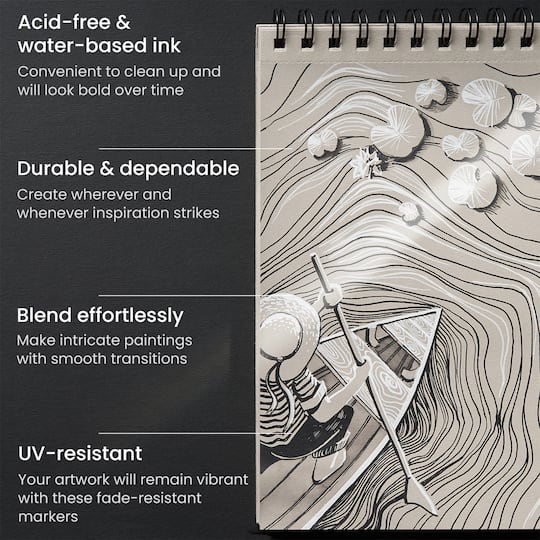 Arteza® Black Extra Fine Acrylic Paint Markers, 12ct.